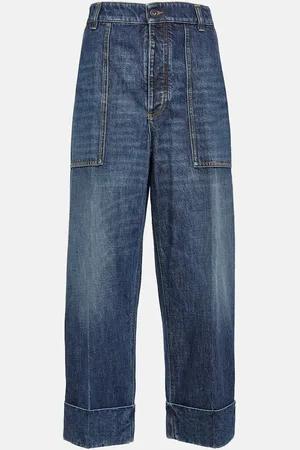 Bottega Veneta Jean ample à taille haute