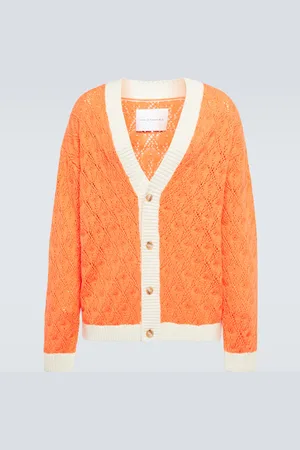 King & Tuckfield Cardigan rayé en laine