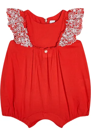 Tartine Et Chocolat Bébé – Combi-short en coton à broderies anglaises