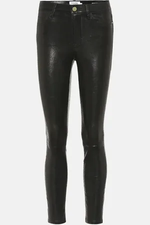 Frame Pantalon Le High Skinny en cuir