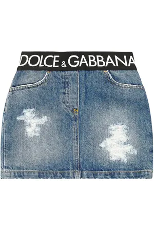 Dolce & Gabbana Jupe en jean à logo