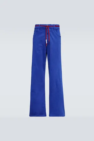 Marni Pantalon droit en coton mélangé