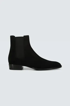 Saint Laurent Bottines Chelsea Wyatt en daim