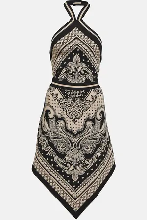 Balmain Robe midi en jacquard