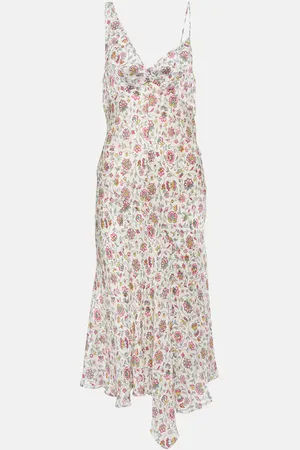 Isabel Marant Robe midi Lucia en satin à fleurs