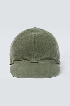 SACAI Casquette en coton à chevron