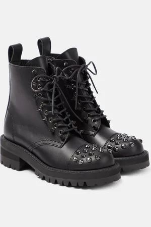 JUNYA WATANABE Bottines rangers en cuir à ornements