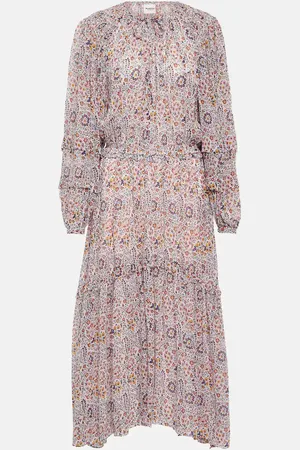 Marant Etoile Robe midi Naema en crêpe à fleurs