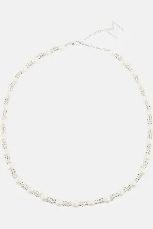 MAGDA BUTRYM Collier à ornements et quartz rose
