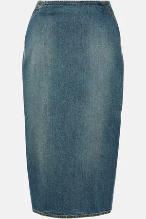 Alaïa Alaïa Jupe crayon en jean