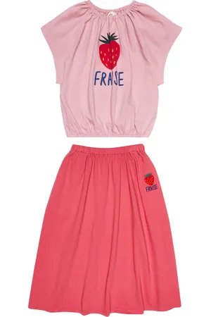 Jelly Mallow Ensemble t-shirt et jupe en coton