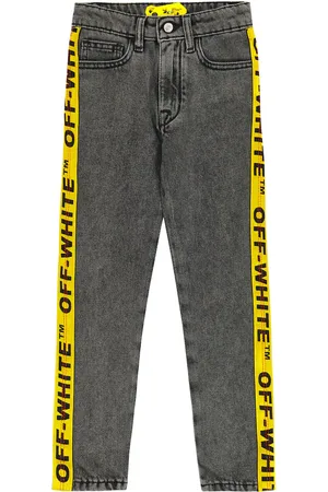 OFF-WHITE Jean droit à logo