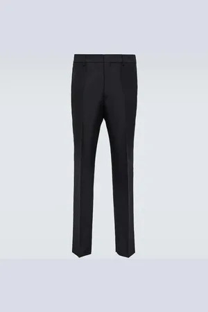 Prada Pantalon slim en mohair et laine
