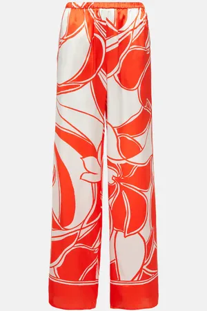 SIR Pantalon ample Ramona imprimé en soie
