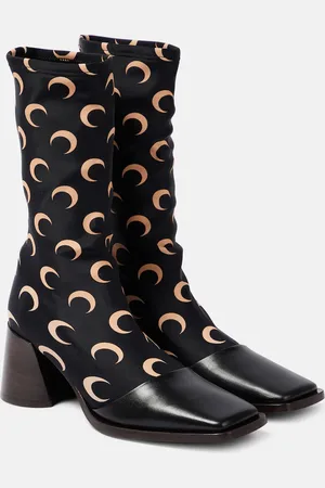 Marine Serre Bottes chaussettes imprimées