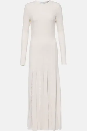 GABRIELA HEARST Robe midi Walsh en laine et soie