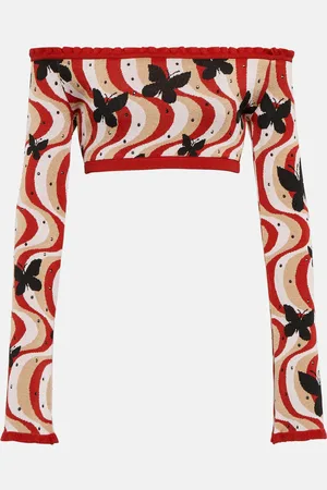 Alessandra Rich Top bandeau imprimé