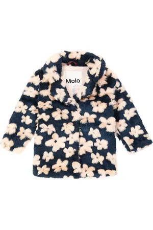 Molo Manteau Haili en fourrure synthétique à fleurs