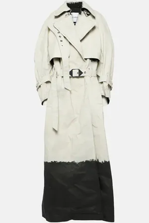 The Attico Trench-coat en denim enduit