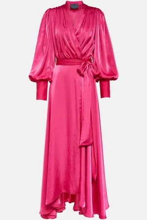 Costarellos Robe portefeuille Stila en satin