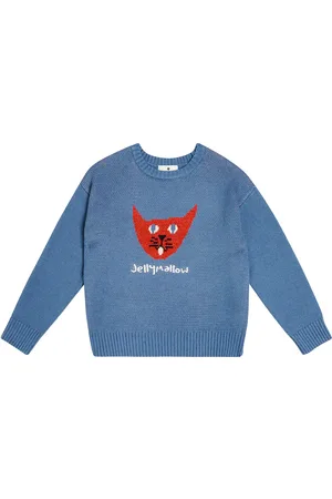 Jelly Mallow Pull Cat en coton et laine mélangés