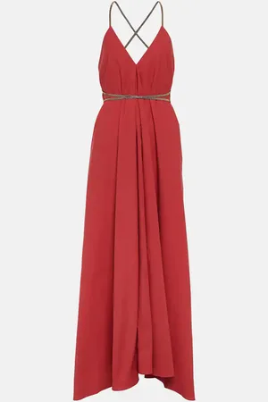 Brunello Cucinelli Robe longue en coton