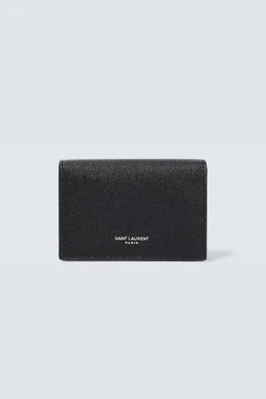 Saint Laurent Porte-cartes Paris en cuir