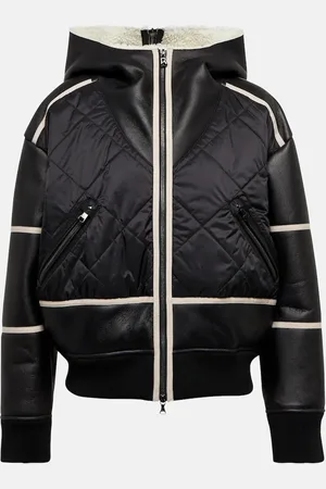 Bogner Veste Lomi en cuir et shearling