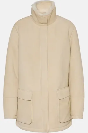 Loro Piana Veste Voyageur en daim à shearling