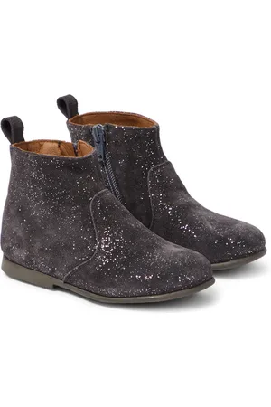 PèPè PèPè Bottines Tate en daim à paillettes