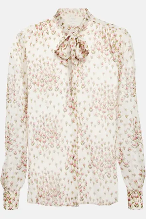 Giambattista Valli Blouse en soie à fleurs