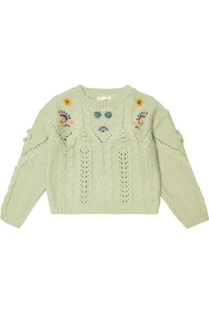 Louise Misha Pull Georgette brodé en laine mélangée