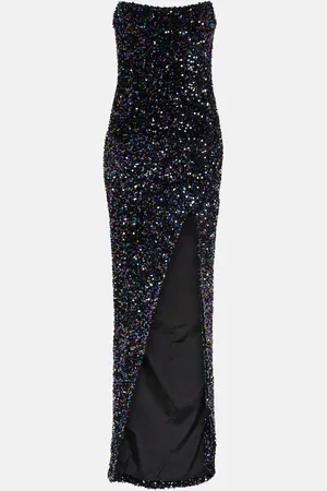 Balmain Robe longue à sequins