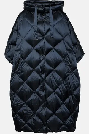 Max Mara Cape Treca en toile matelassée