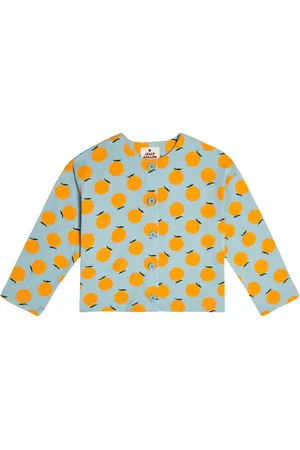 Jelly Mallow Cardigan Orange en jacquard de coton