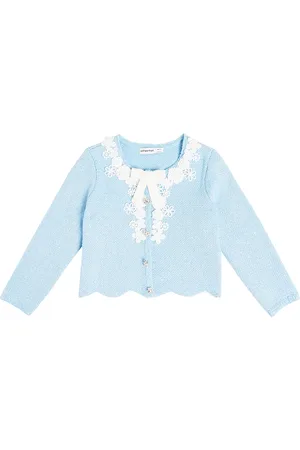 Self-Portrait Cardigan à ornements et dentelle