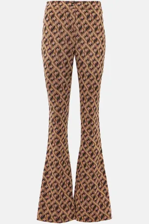 Diane von Furstenberg Pantalon évasé Greg imprimé