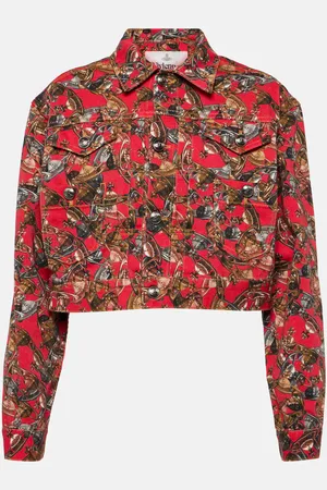 Vivienne Westwood Veste raccourcie imprimée en jean