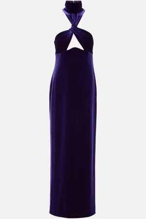 GALVAN Robe longue Cleveland en velours