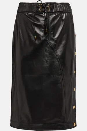 Tom Ford Jupe midi en cuir