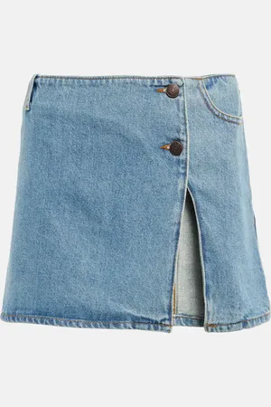 MAGDA BUTRYM Mini-jupe à taille basse en jean