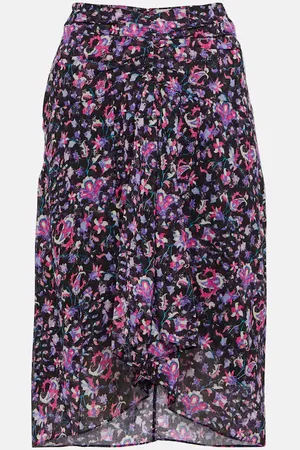 Marant Etoile Jupe midi Gibsi en coton à fleurs