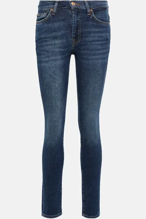 7 for all Mankind Jean slim Roxanne à taille mi-haute