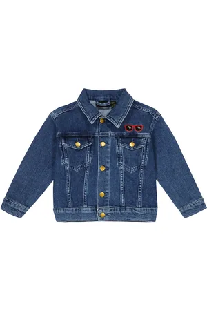 Mini Rodini Veste brodée en jean