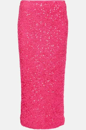 ROTATE Jupe midi à sequins