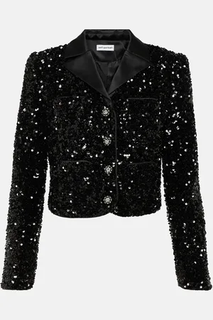 Self-Portrait Veste raccourcie à sequins