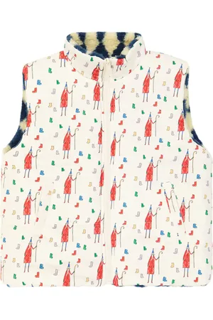 Jelly Mallow Veste sans manches réversible imprimée