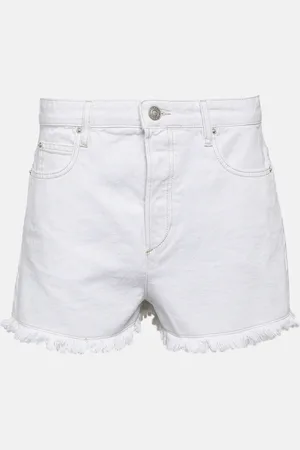Isabel Marant Short Lesia à taille mi-haute en jean
