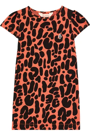 The Animals Observatory Robe Flamingo imprimée en coton