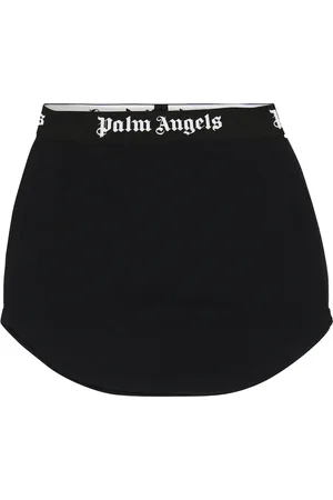 Palm Angels Jupe-short en coton à logo
